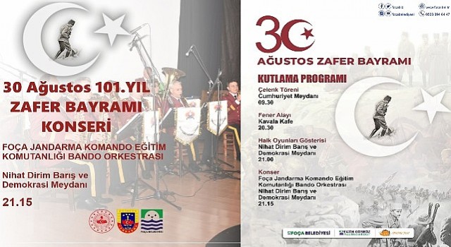 Foça’da 30 Ağustos Zafer Bayramı