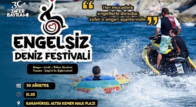 Kocaeli Büyükşehir’den 3. Engelsiz Deniz Festivali