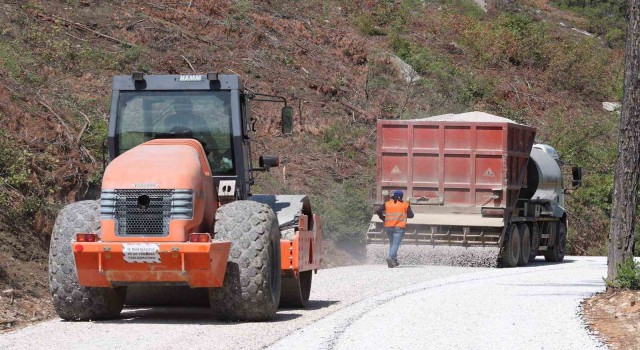 Doğantaş mahalle yolunda asfalt çalışması tamamlandı