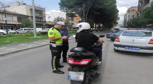 Manisa’da motosikletlere yönelik denetleme