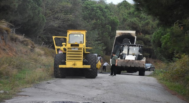 Sinop’ta sıcak asfalt çalışmaları