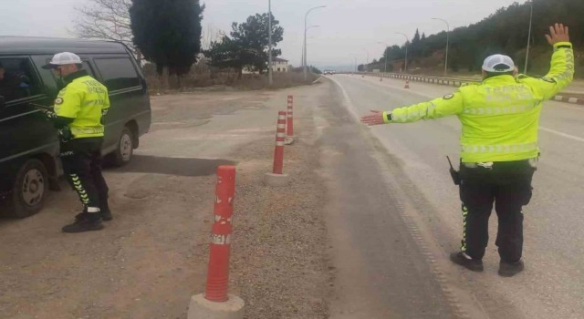 Bilecik’te trafik denetimleri yılbaşında da sürüyor