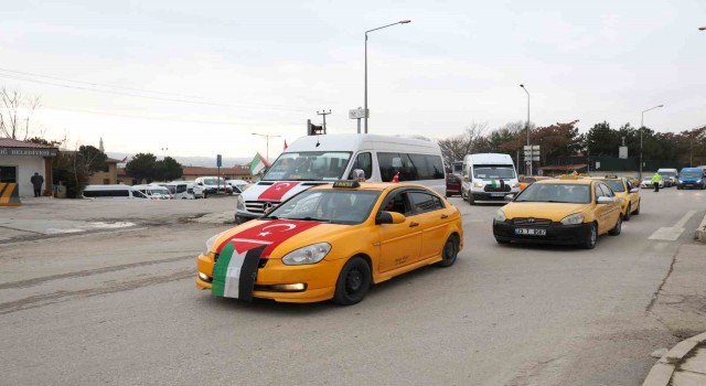 Elazığ’da ”Gazze’ye Yol Olduk” konvoyu