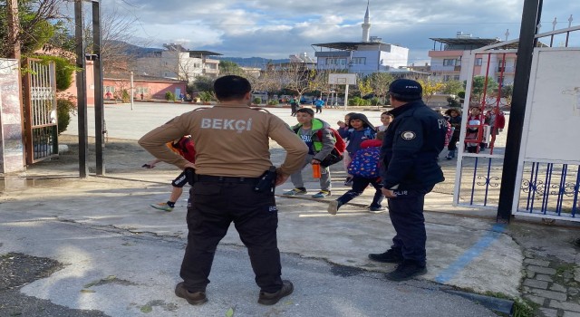 Çine’de okul önleri polisle güvenli