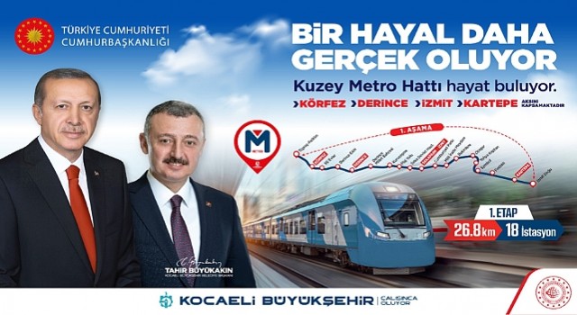 Kuzey Metro hattı 2024 yatırım programına alındı