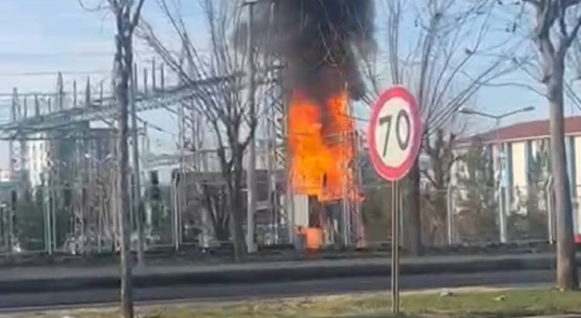 Siverek’te trafo merkezinde korkutan yangın