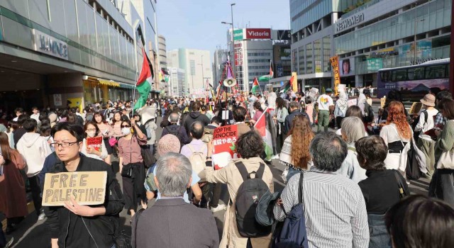 Japonya’da ”Gazze’ye destek” gösterisi