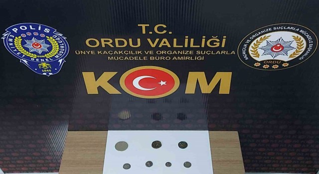 Ordu’da 7 adet sikke ele geçirildi