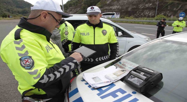 Ordu’da bir haftada 13 binden fazla araç denetlendi