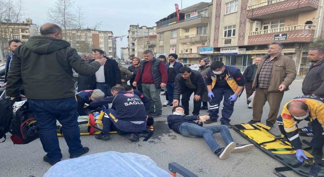 Ordu’da pikap ile motosiklet çarpıştı: 2 yaralı