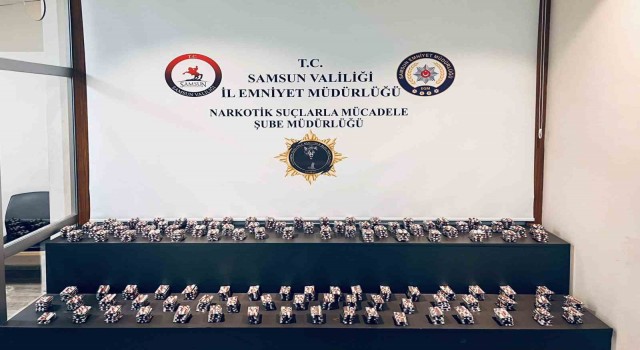 Samsun’da 13 bin 797 adet sentetik ecza ele geçirildi: 2 gözaltı