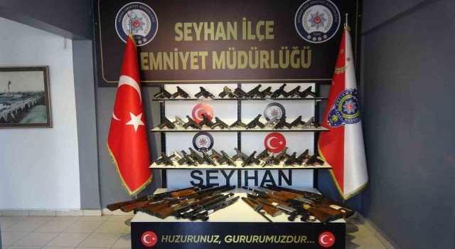 Seyhan polisi 54 silah ele geçirirken 314 suçluyu yakaladı