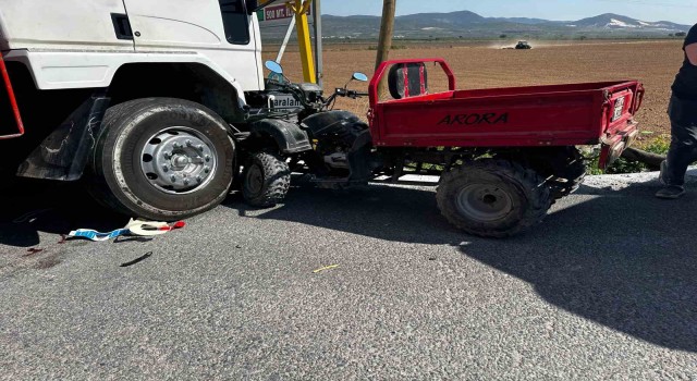 Manisa’da ATV ile kamyon çarpıştı: 1ölü