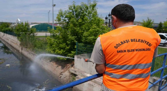 Gölbaşı Belediyesi, temizlik ve ilaçlama çalışmalarına aralıksız devam ediyor