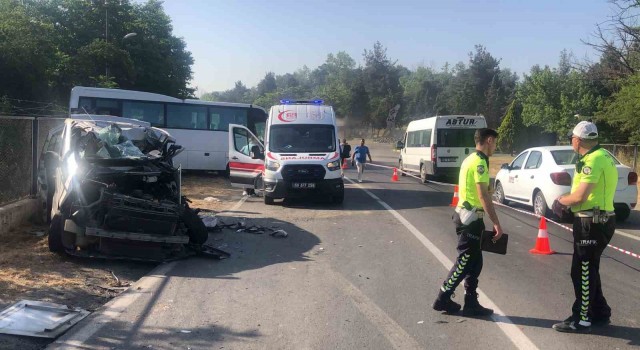 Tekirdağ’da feci kaza: 2 ölü, 10 yaralı