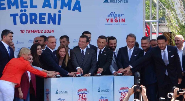 Sancaktepe’de ’İlk 100 Günde 20 Proje’ kapsamında toplu temel atma töreni düzenlendi