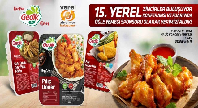 Gedik Piliç Yerel Zincirler Buluşuyor Fuarına sponsor oldu