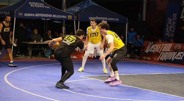 Konya’da 3x3 Basketbol Turnuvası Heyecanı Yaşandı