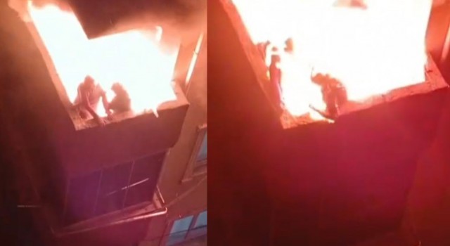 Bursa’daki yangın faciasında dehşete düşüren görüntüler