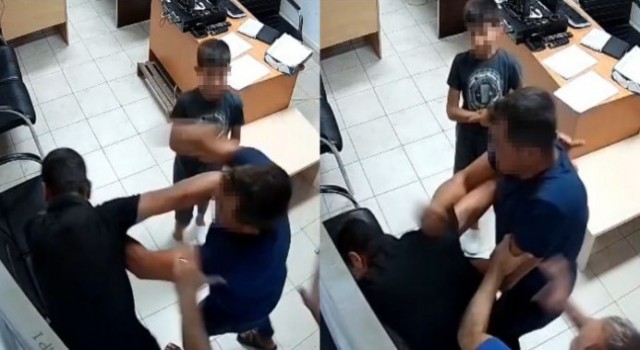 Polis merkezinde kayınço dayağı