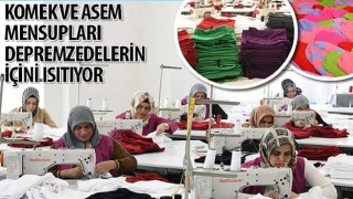 KOMEK ve ASEM Mensupları Depremzedelerin İçini Isıtıyor