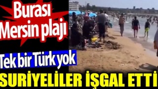 Suriyeliler işgal etti | Burası Mersin plajı |Tek bir Türk yok!