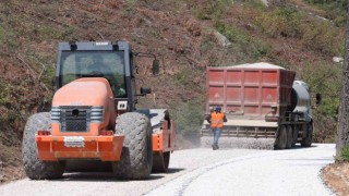 Doğantaş mahalle yolunda asfalt çalışması tamamlandı