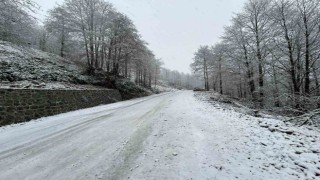 Artvin’de kar yağışı nedeniyle 13 köy yolu ulaşıma kapandı