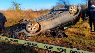 Otomobiliyle takla atan sürücü hayatını kaybetti