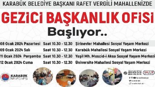 Gezici Başkanlık Ofisi Başlıyor..