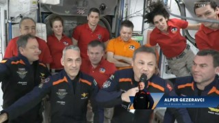 İlk Türk astronot Gezeravcı’dan ISS’te ilk konuşma