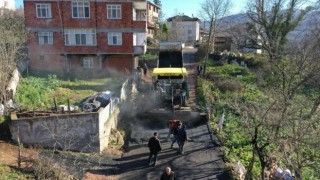 Ordu’da 3 mahalleyi birbirine bağlayan yol asfaltlanıyor