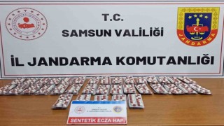 Bin 155 adet sentetik ecza ile yakalanan şahıs gözaltına alındı