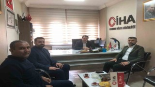 AK Parti İl Başkanı Küçükoğlu, İHA Erzurum Bölge Müdürlüğü’nü ziyaret etti