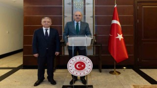 TBMM Başkanı Kurtulmuş, Türkiye’nin Astana Büyükelçiliğini ziyaret etti