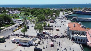 Bayramda iskelelerde yoğunluk yaşandı