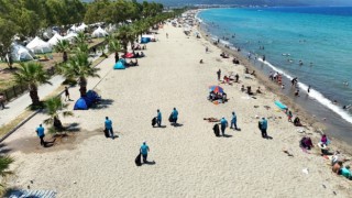 Kuşadası’nda Kurban Bayramı tatilinin ilk 5 gününde 1645 ton çöp toplandı