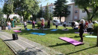 Odunpazarı’nda parklarda sabah sporu başlıyor