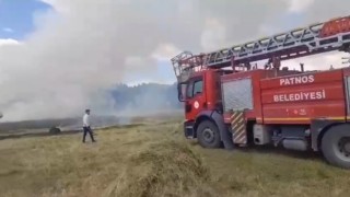 Patnos’ta buğday tarlası küle döndü