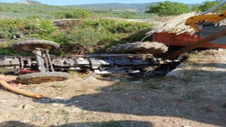 Sulama kanalına devrilen traktörün 20 yaşındaki sürücüsü öldü