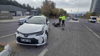 Polisevi Kavşağı’nda meydana gelen trafik kazasında 1 kişi yaralandı