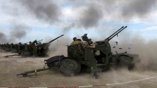 Namlulu hava savunma silahları ile hava hedefleri başarıyla vuruldu