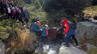 Uludağ’da yüzlerce kişi Cumhuriyetin izinde yürüdü