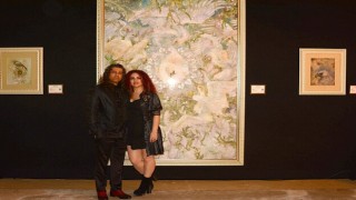 Aşkın ateşiyle, sanata dönen kumaşlar ilk kez sergilendi