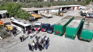 Edremit'de çöp taşımada yeni dönem: 6 kamyonluk yük tek seferde taşınacak